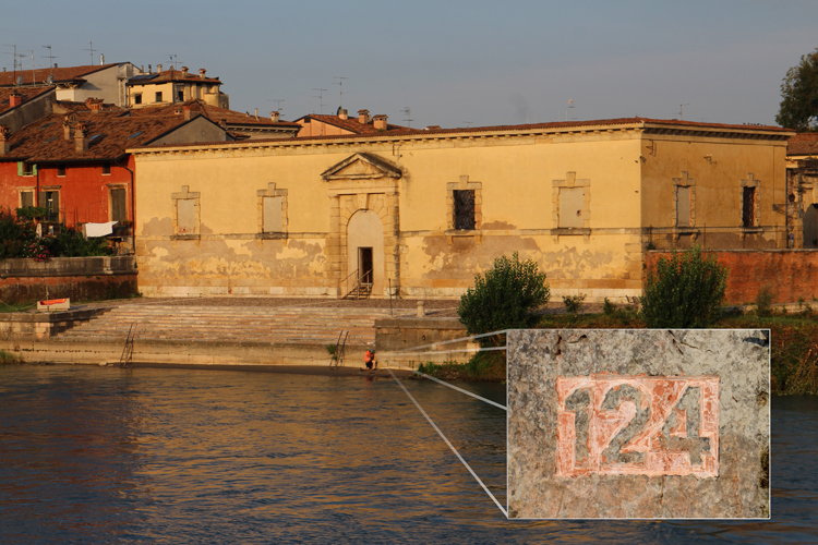 Numerazione 124 Antica Dogana di Fiume Verona